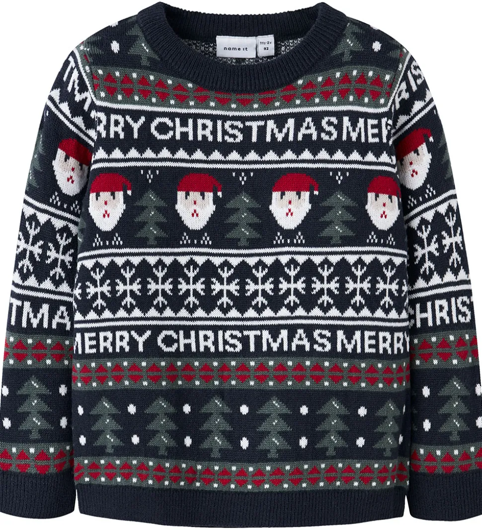 Name It Bluse - NmnRastokka - Strik - Dark Sapphire