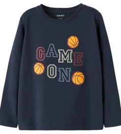 Name It Bluse - 2-pak - NmmVux - Island Fossil/Navy Blazer Game