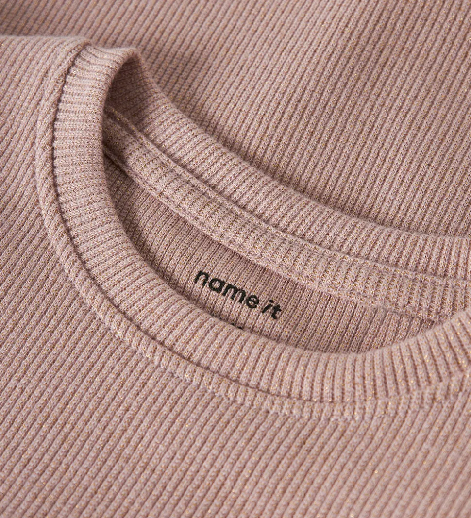 Name It Bluse - Rib - NmfSiclo - Glitter - Keepsake Lilac