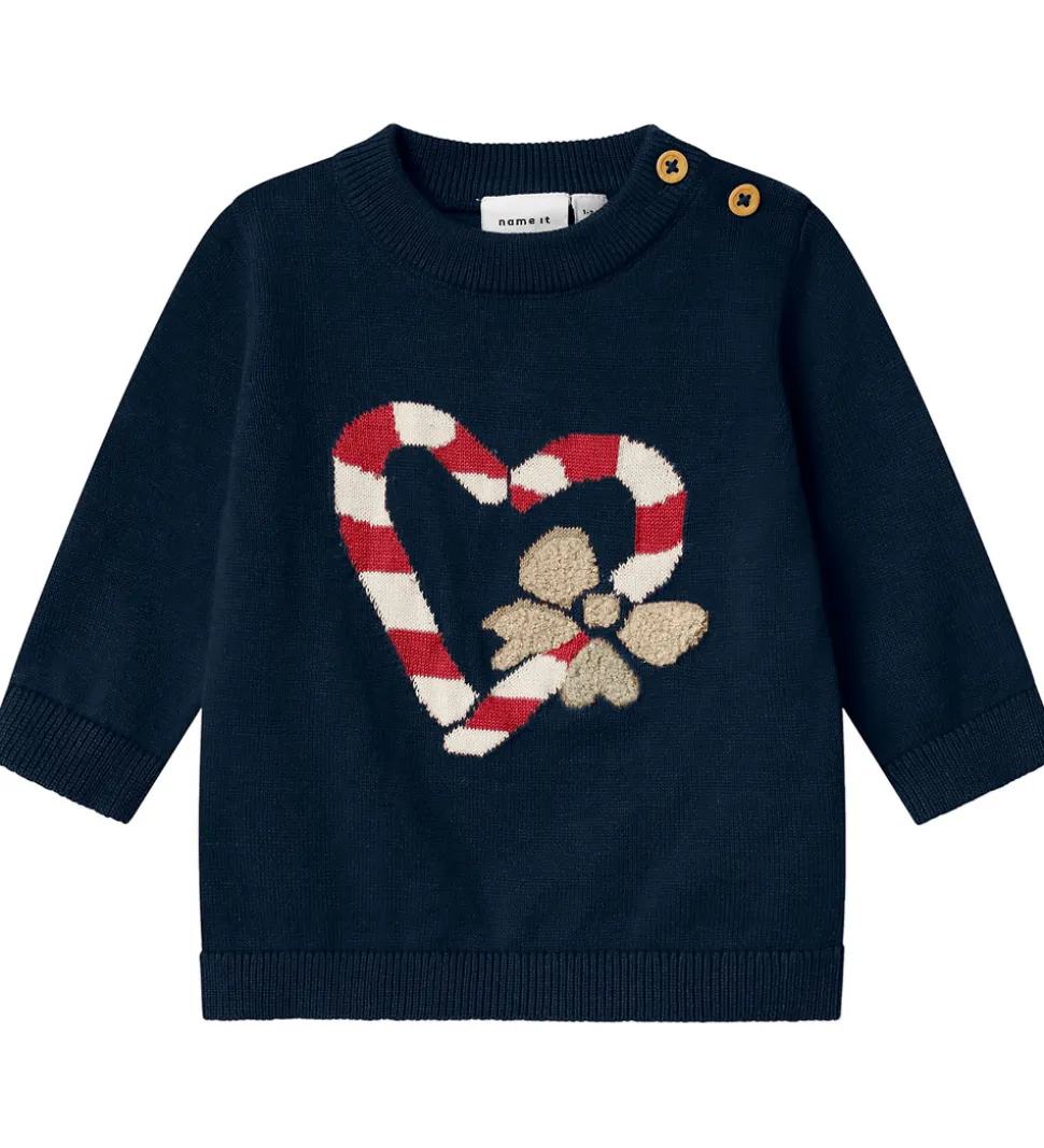 Name It Bluse - Strik - NbfReamo - Navy Blazer