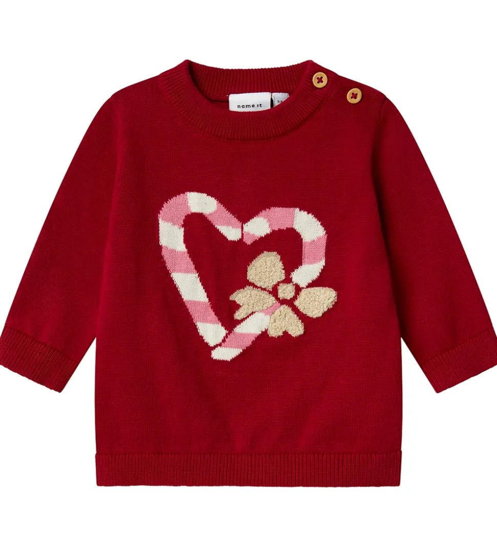 Name It Bluse - Strik - NbfReamo - Jester Red