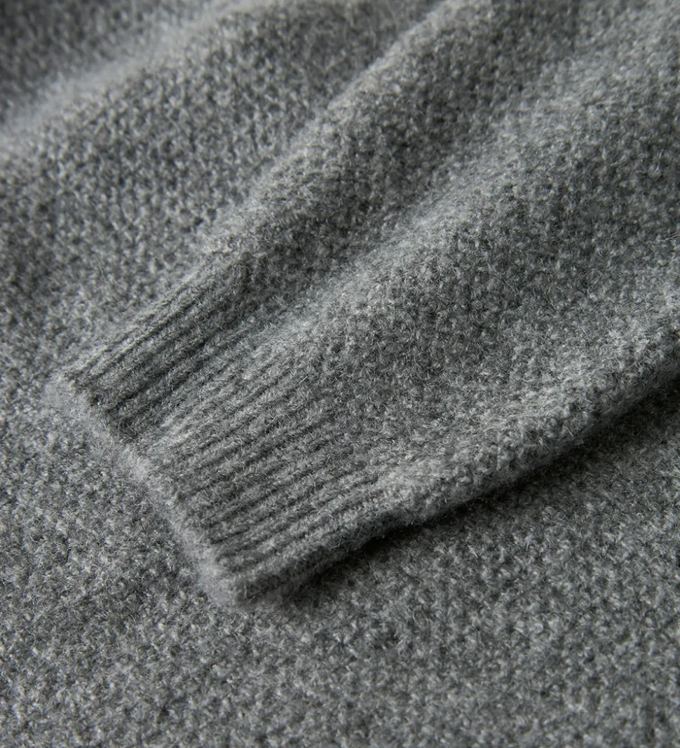 Name it Bluse - Strik - NkfSanie - Grey Melange