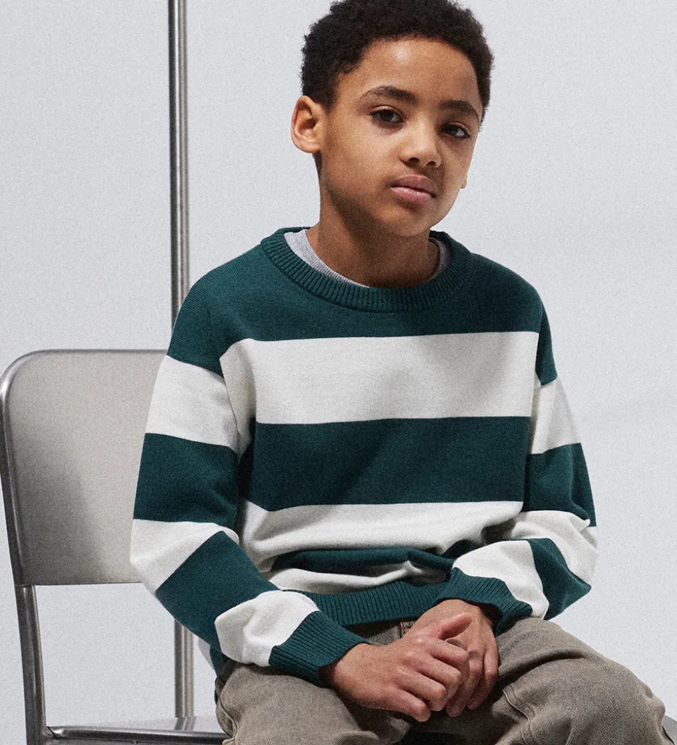 Name It Bluse - Strik - NkmSage - Bistro Green