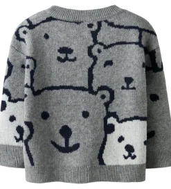 Name It Bluse - Strik - NmmSauel - Gråmeleret