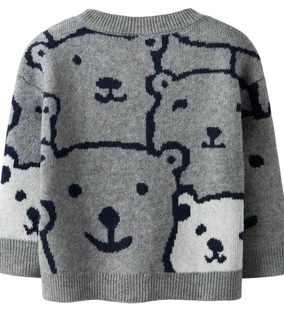 Name It Bluse - Strik - NmmSauel - Gråmeleret