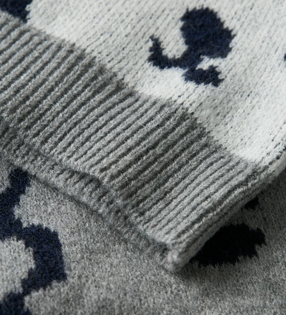 Name It Bluse - Strik - NmmSauel - Gråmeleret