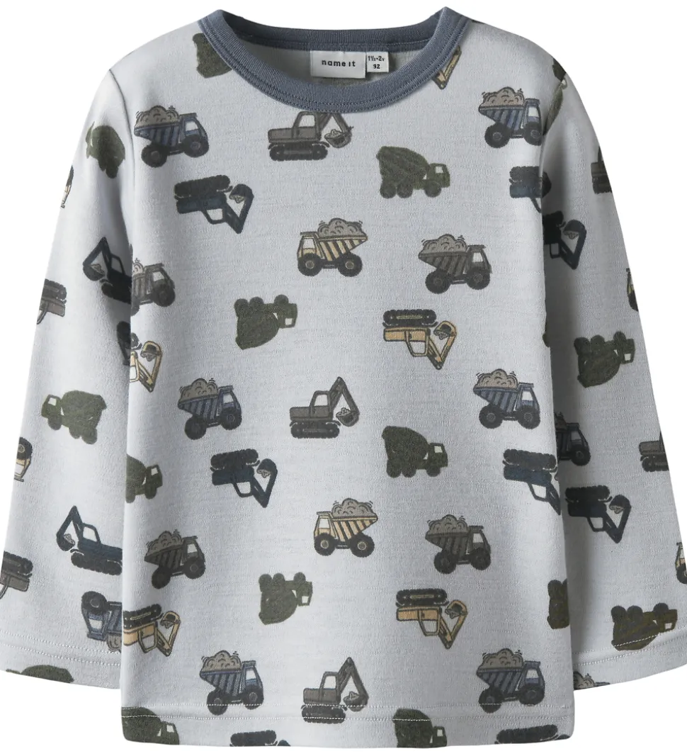 Name It Bluse - Uld - NmmWillow - Micro Chip/WORKING MACHINES