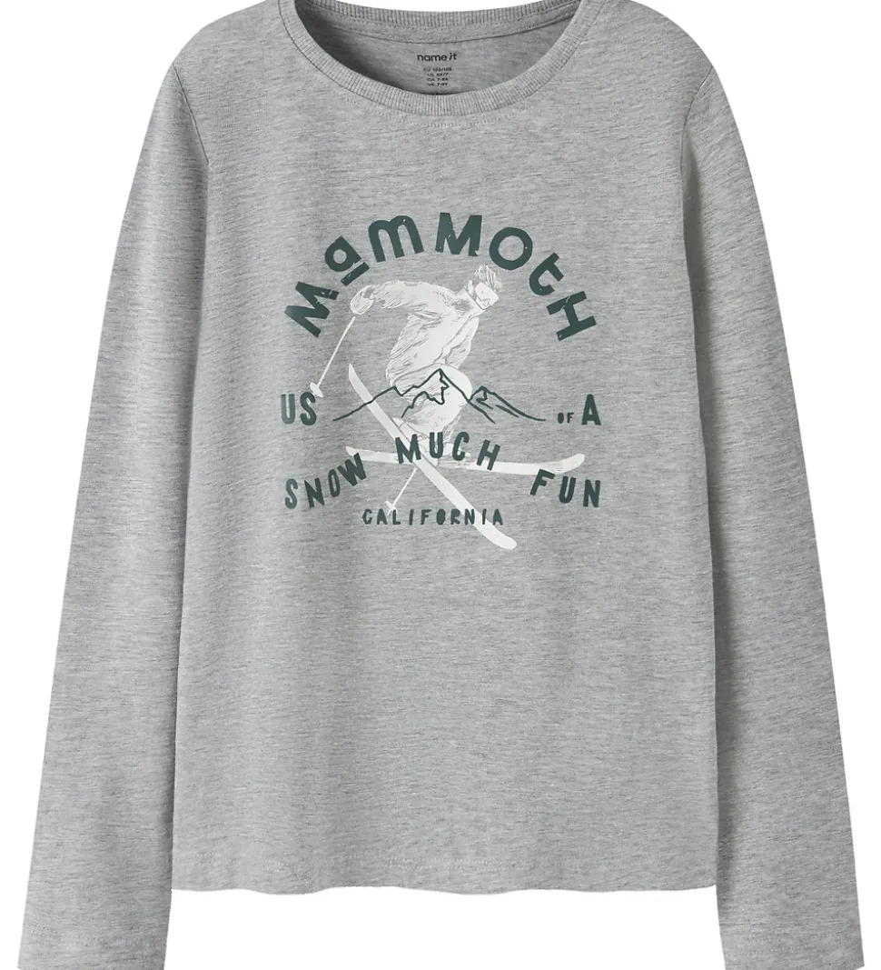 Name It Bluser - NkmVux - 2-Pak - Grey Melange/Bistro Green Adve