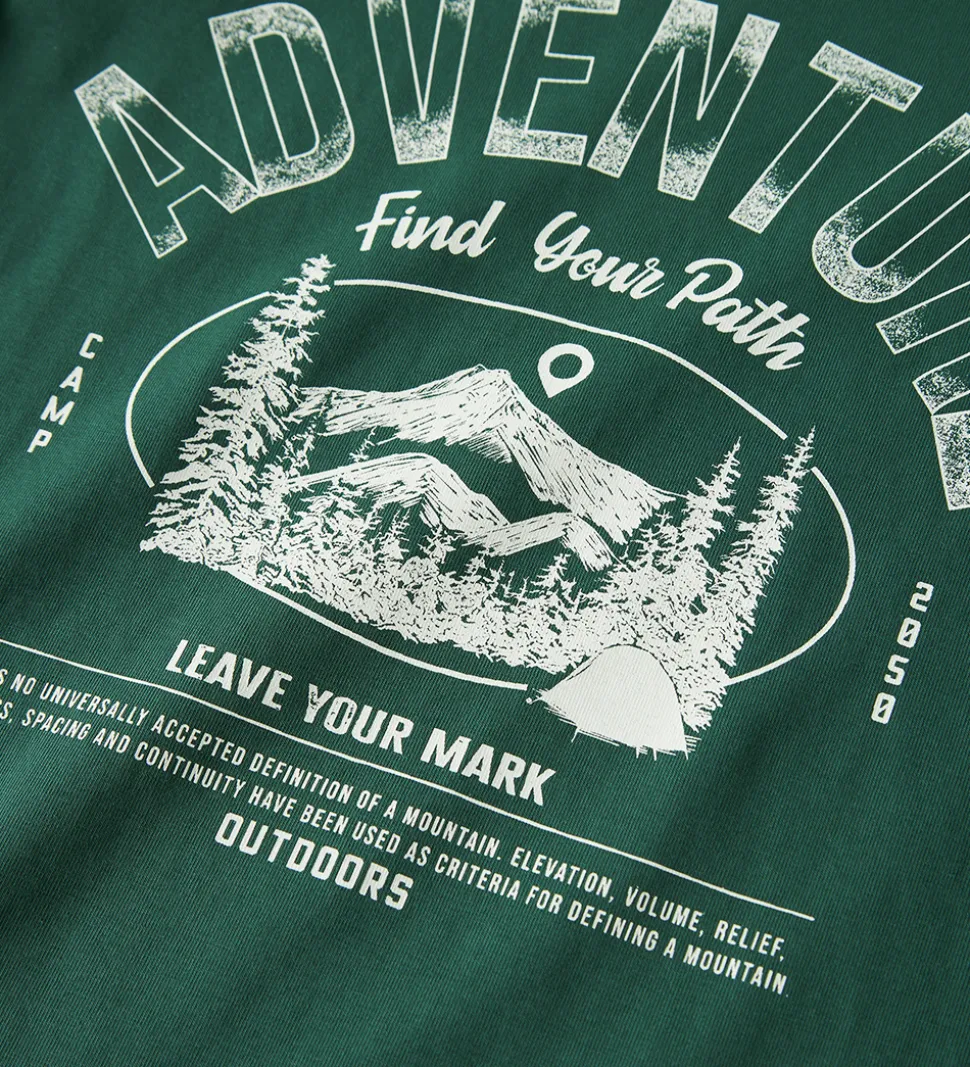 Name It Bluser - NkmVux - 2-Pak - Grey Melange/Bistro Green Adve