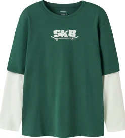 Name It Bluser - 2-Pak - NkmVarto - Navy Blazer/Bistro Green Sku