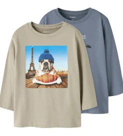 Name It Bluser - 2-pak - NmmVoto - Island Fossil/Flint Stone Pen