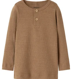 Name It Bluser - Rib - NbmKab - Toasted Coconut/Melange