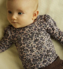 Name It Body l/æ - NbfOalia - Burnished Lilac m. Blomster