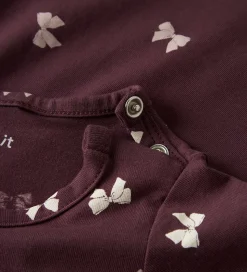 Name It Body l/æ - NbfVandora - Burgundy/Bow