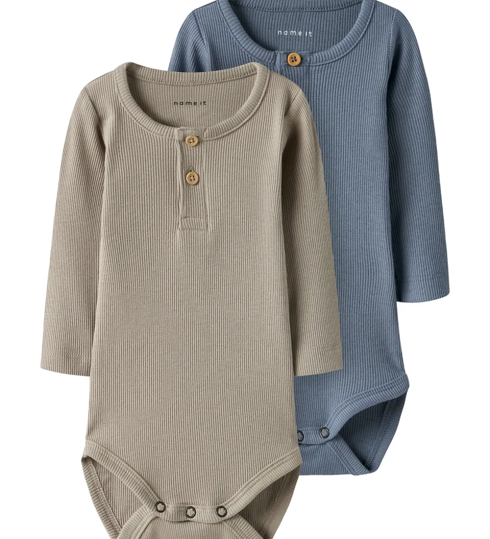 Name It Body l/æ - 2-pak - Rib - Noos - NbmKab - Troposphere/PUR