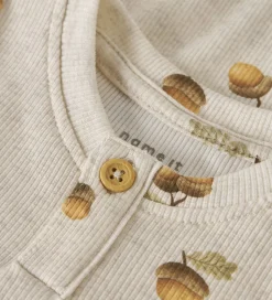 Name It Body l/æ - Rib - NbmOlyan - Peyote Melange m. Agern