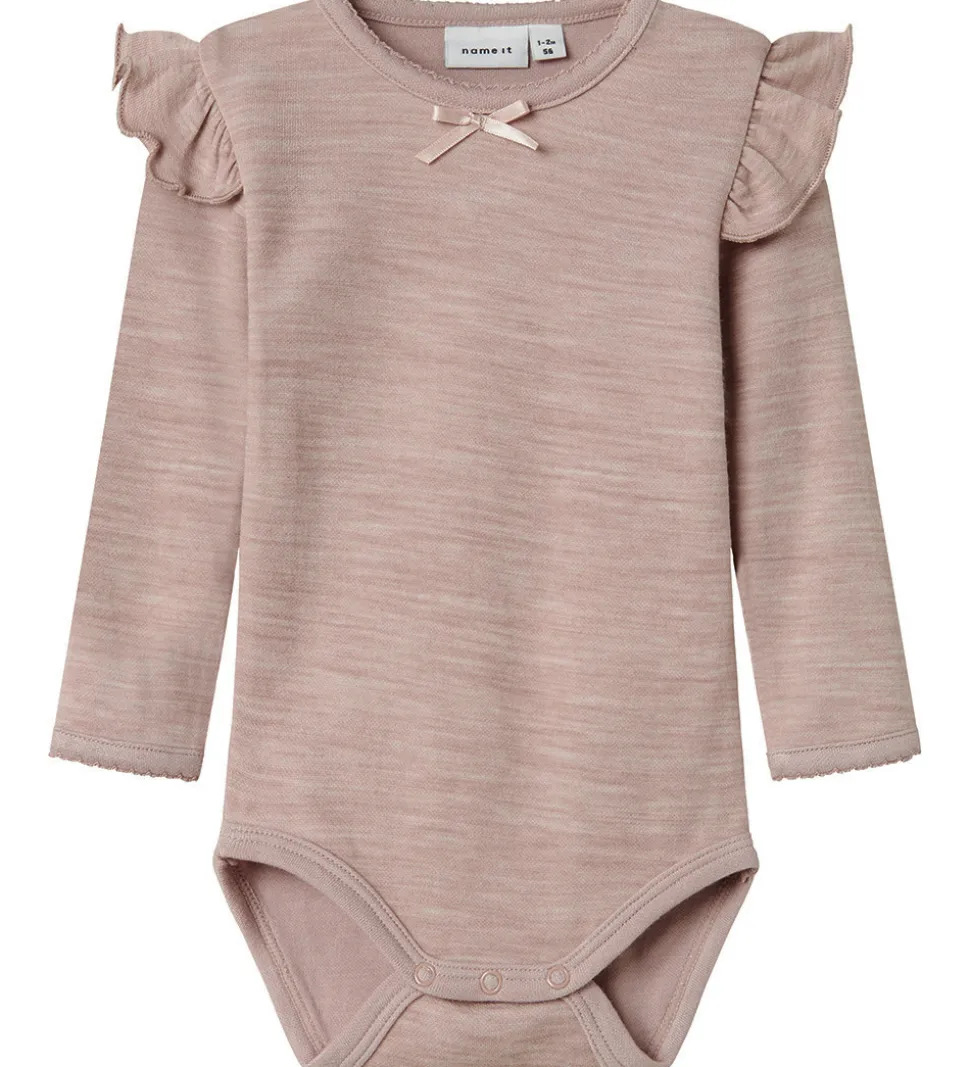 Name It Body l/æ - Uld/Viskose - NbfWyla - Shadow Gray