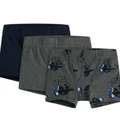 Name it Boxershorts - Noos - NmmTights - 3-Pak - Mørkegråmeleret