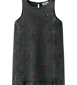 Name It Denimkjole - NmfBrynn - Medium Grey Denim/Flower
