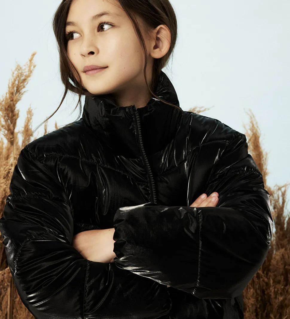 Name It Dynejakke - NkfManon - Sort