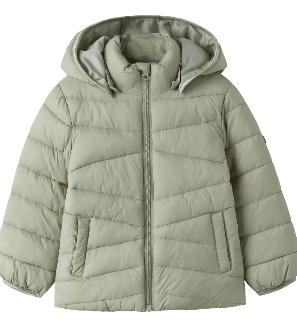 Name It Dynejakke - NmfMarble - Seagrass