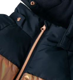 Name It Dynejakke - NmfMille - Dark Sapphire m. Striber