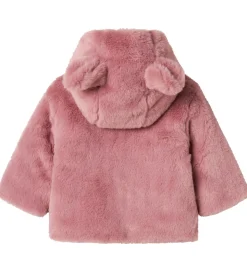 Name It Jakke - Imiteret Pels - NbfMila - Lilas