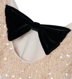 Name It Kjole - NkfRusitta - Jet Stream/Black Bow m. Palietter