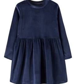 Name It Kjole - NmfVeloa - Velour - Navy Blazer