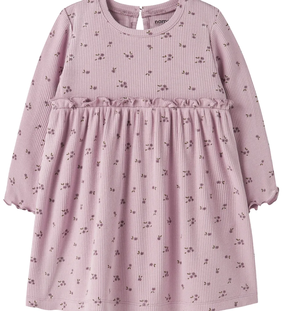 Name It Kjole - Rib - NbfSoho - Keepsake Lilac