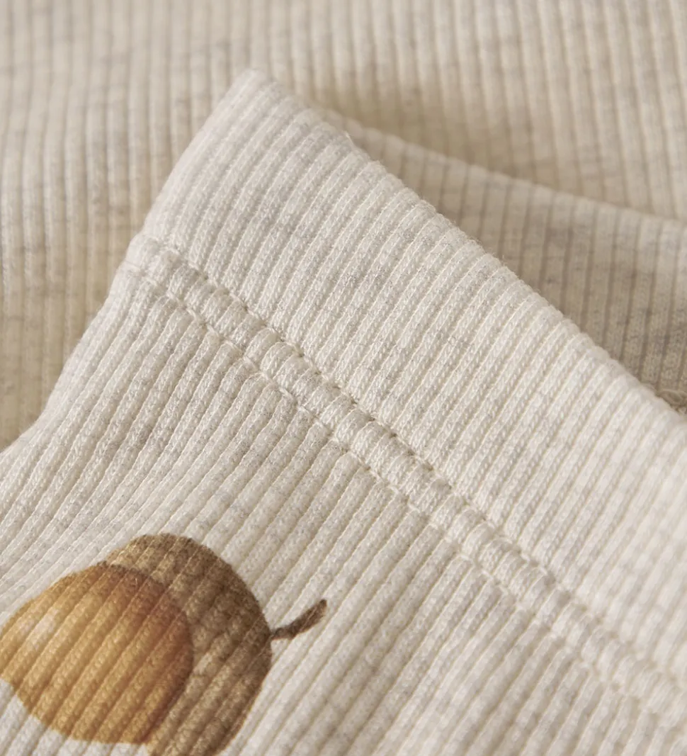 Name It Leggings - Rib - NbmOlyan - Peyote Melange m. Agern