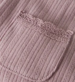 Name It Leggings - Rib - NbfSiva - Keepsake Lilac m. Hulmønster