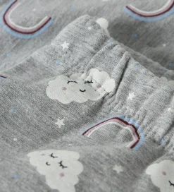 Name It Leggins - NmfDavina - AOP - Grey Melange/Rainbow Clouds