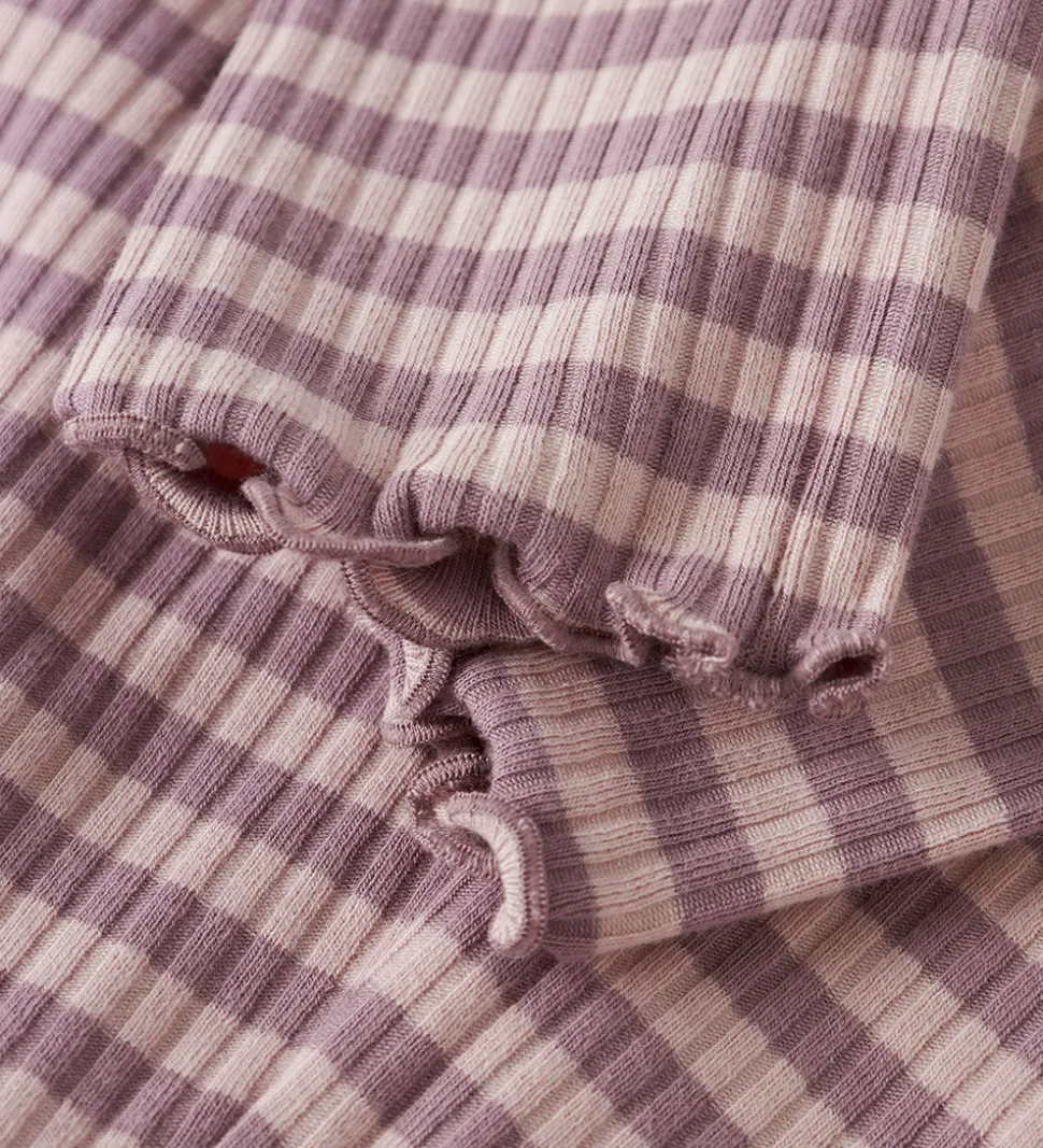 Name It Leggins - Rib - NmfVemma - Toadstool/Burnished Lilac