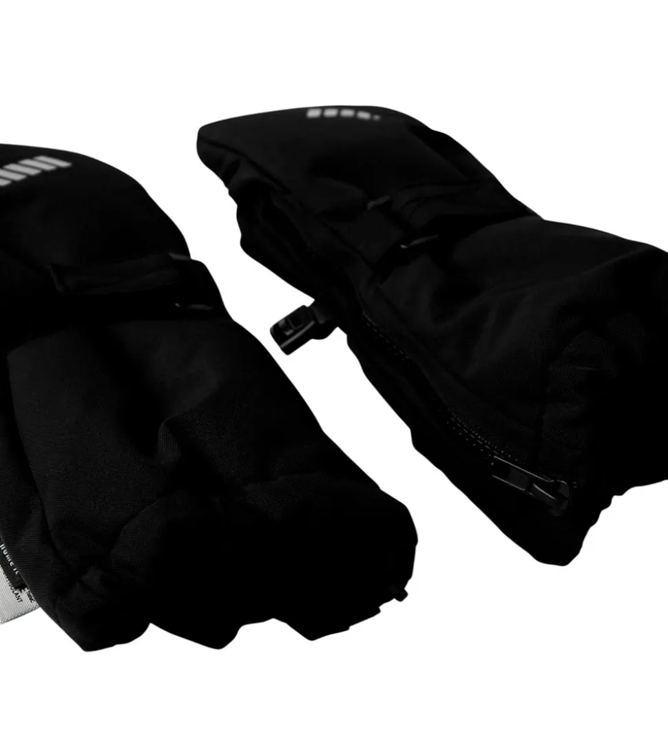 Name It Luffer m. Uldfleece - NmnSnow10 - Sort m. Lynlås