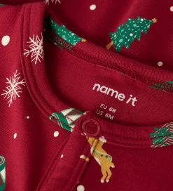 Name It Natdragt - NbnVismas - Jester Red/Xmas AOP Red