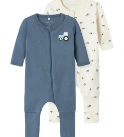 Name It Natdragt - Noos - 2-pak - NbmNightsuit - Jet Stream