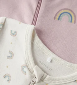 Name It Natdragt - 2-pak - Noos - NbfNightsuit - Jet Stream/W/Bu