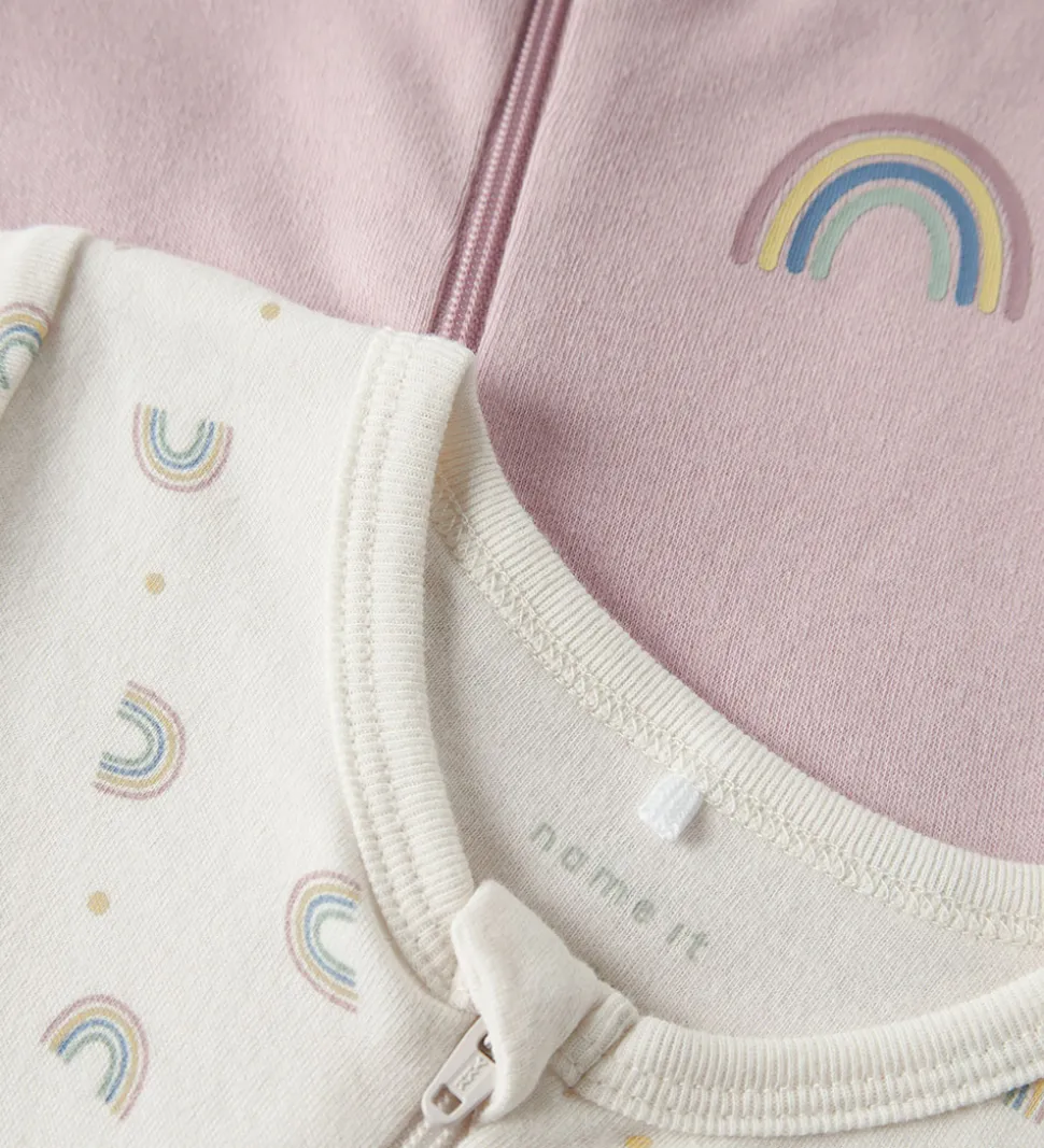 Name It Natdragt - 2-pak - Noos - NbfNightsuit - Jet Stream/W/Bu