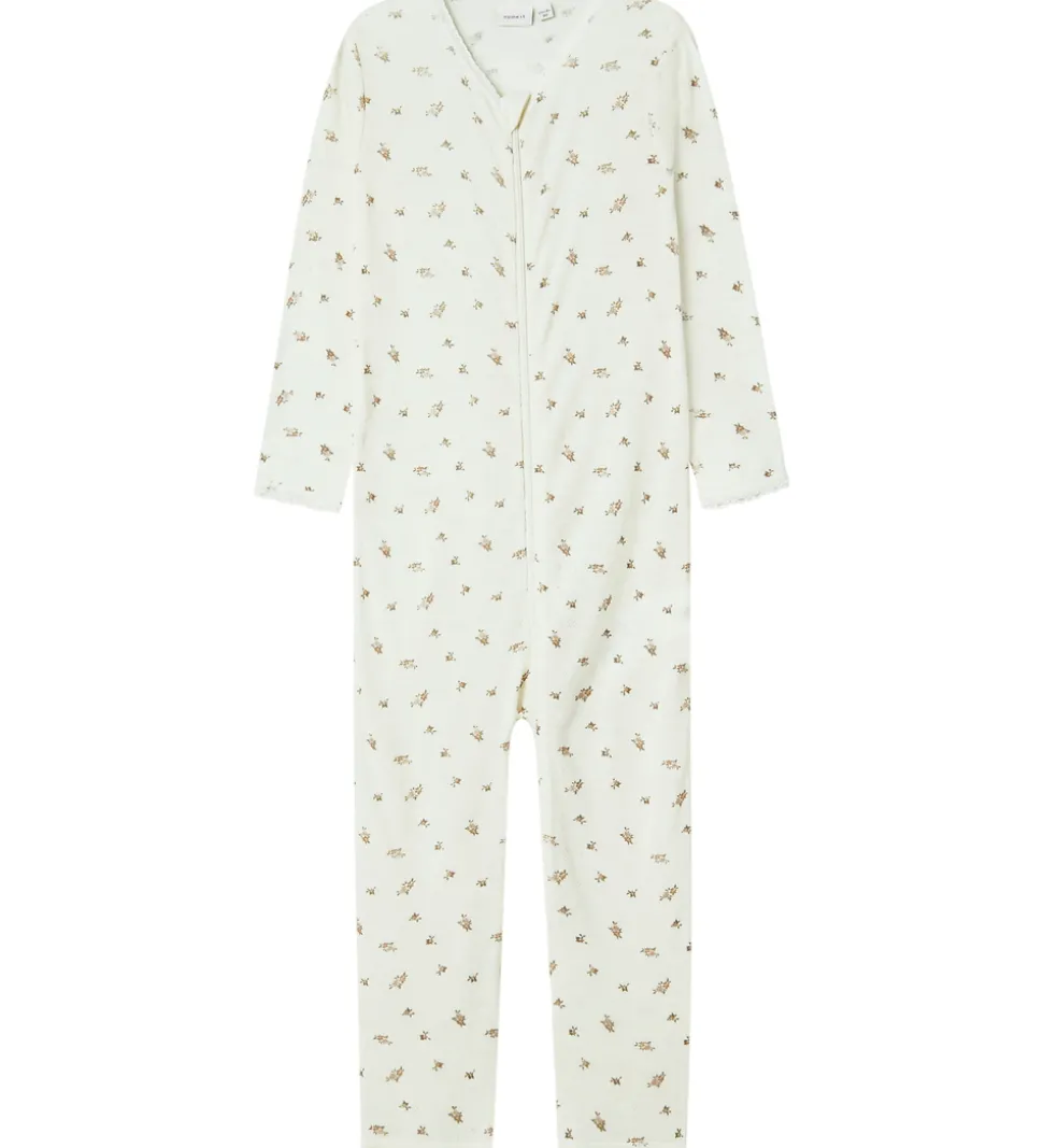 Name It Natdragt - Uld - NmfWang - Snow White/Small flowers