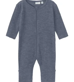 Name It Natdragt - Uld/Silke - Rib - NbmWossa - Folkstone Gray