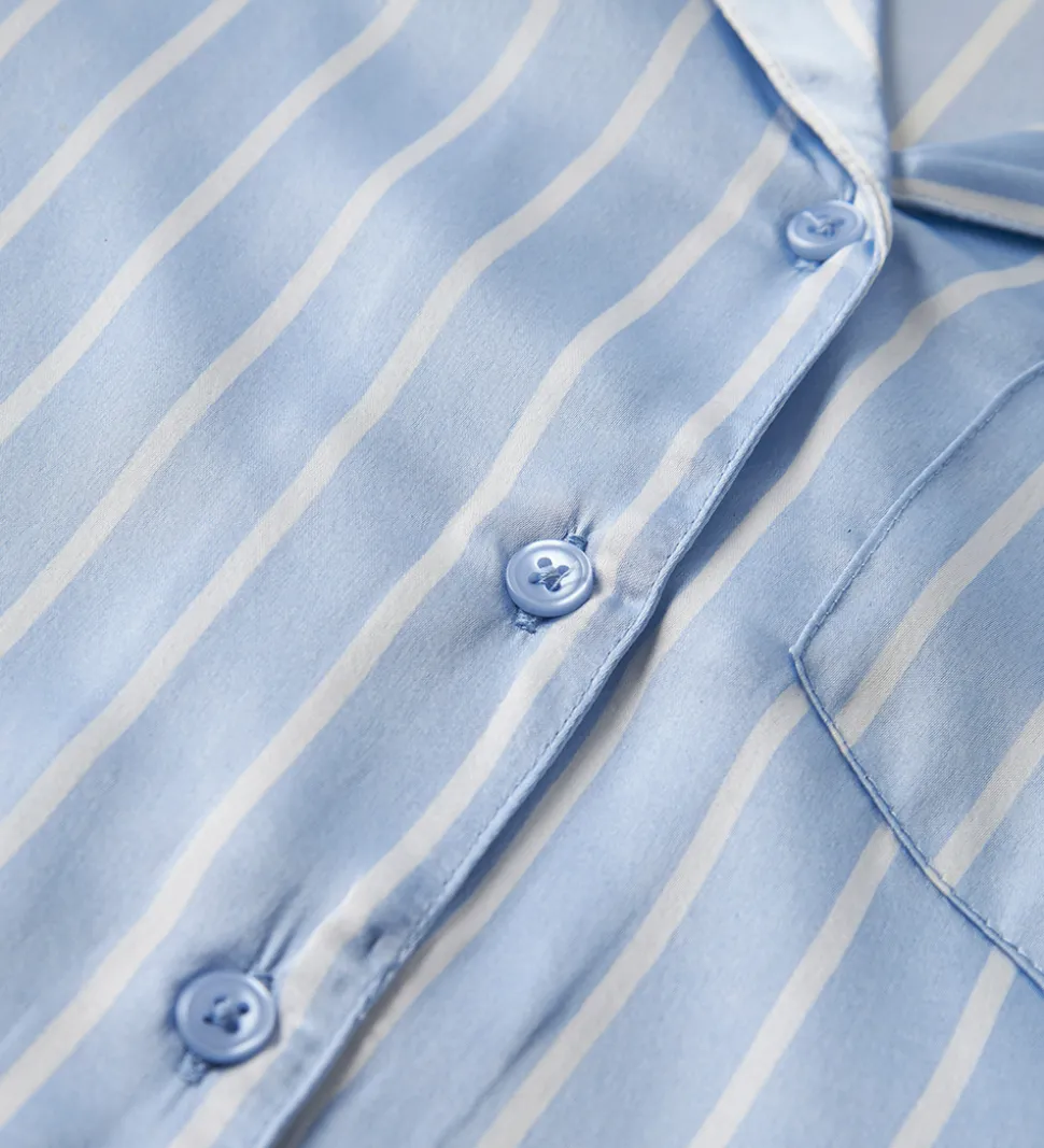 Name It Natskjorte - Satin - NkfRuth - Kentucky Blue