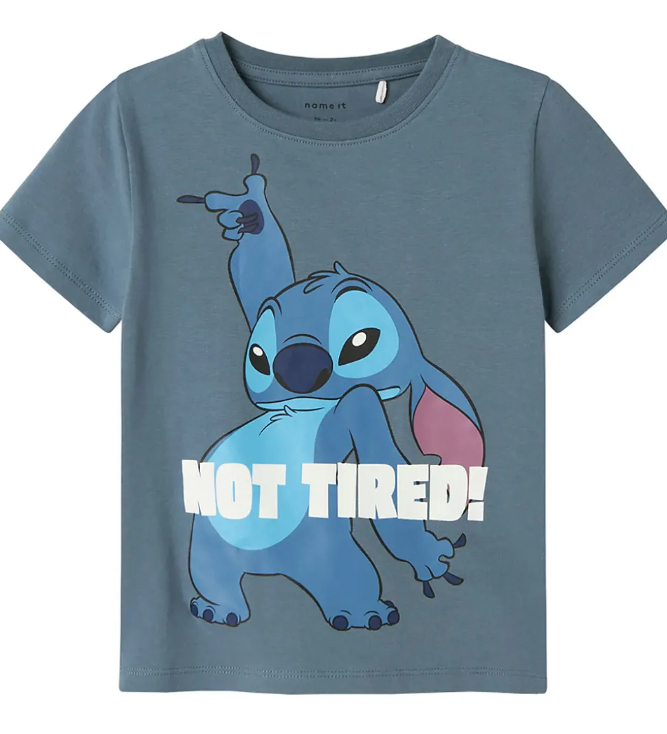 Name It Nattøj - 2-delt - NmmArush - Stitch - Blue Mirage