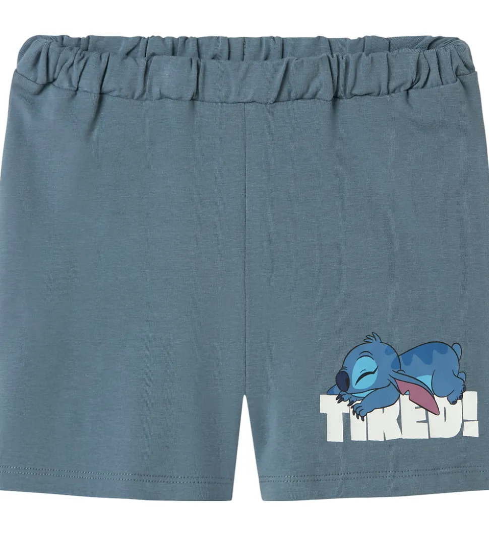 Name It Nattøj - 2-delt - NmmArush - Stitch - Blue Mirage