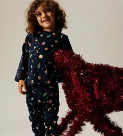 Name It Nattøj - 2-Delt - NmnVismas - Navy Blazer/Xmas AOP Navy