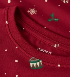 Name It Nattøj - NknVismas - Jester Red/Xmas AOP Red