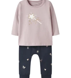 Name It Nattøj 2-delt - NbfVubie - Burnished Lilac/Navy Blazer