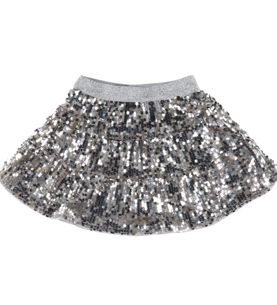 Name It Nederdel - NkfRiscing - Silver m. Palietter