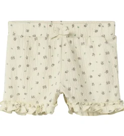 Name It Shorts - NmfJannis - Bleached Sand m. Blomster