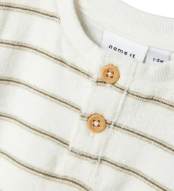 Name It Shortssæt - Shorts/T-shirt - NbnOterry - Cloud Dancer